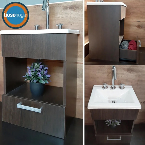 Imagen 5 de 10 de Juego Baño Completo Vanitory Sanitarios Griferia S Envio