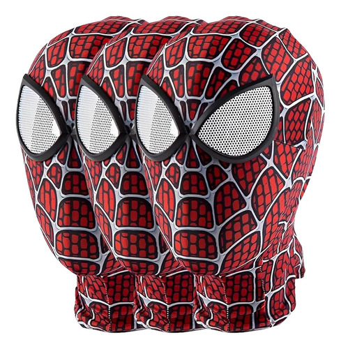Spiderman Máscaras, Mxirr-003, 3pzas, 59cm Ø, Poliéster, Roj