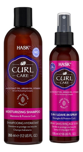 Shampoo Hask Curl Care + Spray