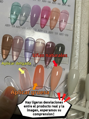 Gel Para Esmalte De Uñas Semipermanentes Lé Kasi (6 Kit De)b Color Wgel-28-b
