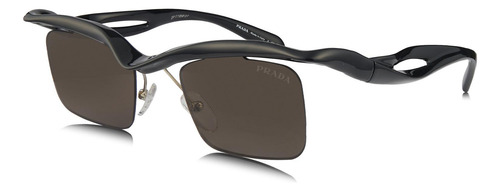Prada Spr A15 1ab-8c1 Morph Small Square Shape Dark Brown (Usado)