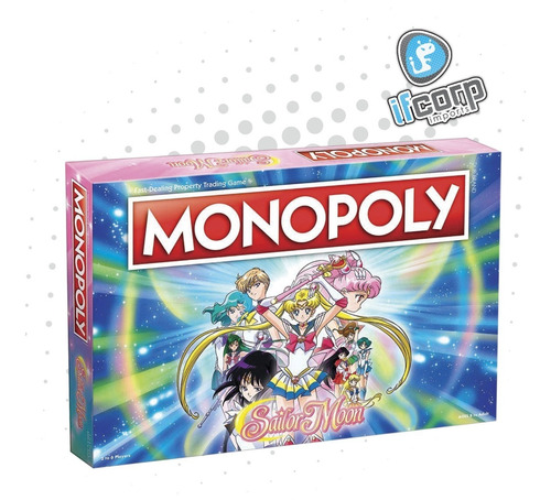 Monopoly Sailor Moon Juego De Mesa Chibimoon Serena Venus