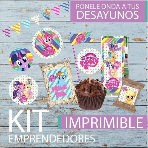 Kit Imprimible Desayuno Mi Pequeño Pony My Little Pony (Usado)