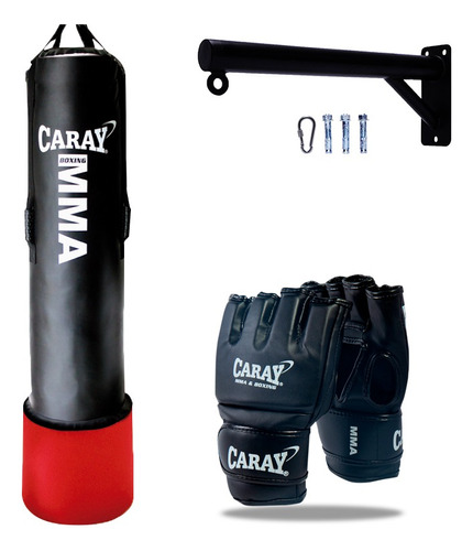 Saco De Boxeo Caray Extralargo+base Metálica+guante De Mma