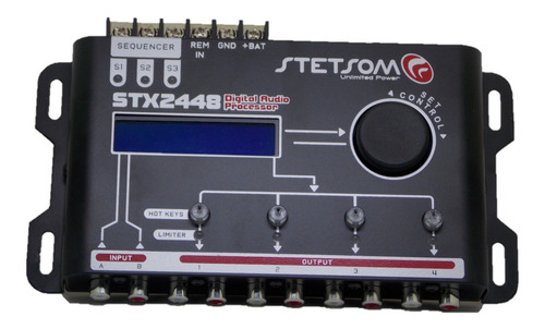 Processador Audio Stetsom Stx2448 Sequencer Digital 4 Canais