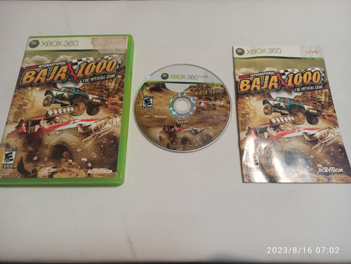 Baja 1000 X Box 360 Original Fisico