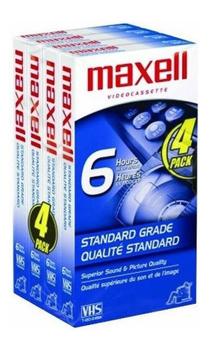 Maxell Std-t Pack Vhs Tapes