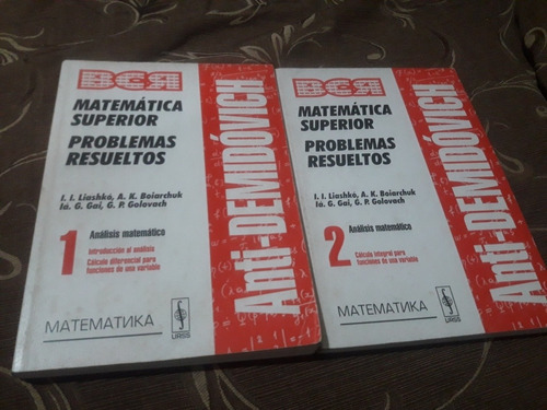 Libro Mir Matemática Superior Problemas Resueltos 2 Tomos