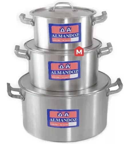 Olla Alta Gastronómica De Aluminio N°36