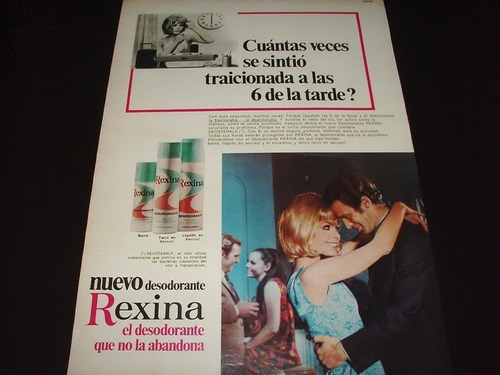 (pb049) Publicidad Clipping Desodorante Rexina * 1970