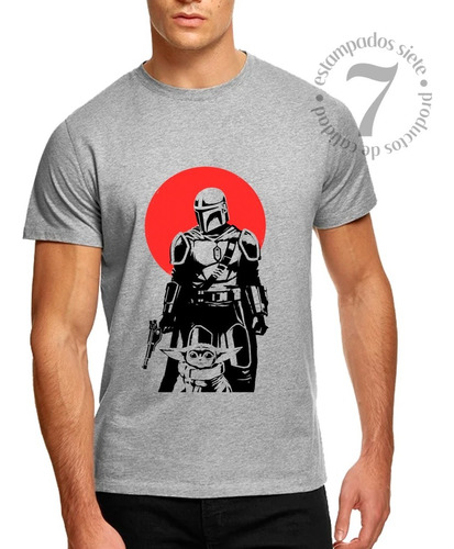 Polera Manga Corta Hombre The Mandalorian