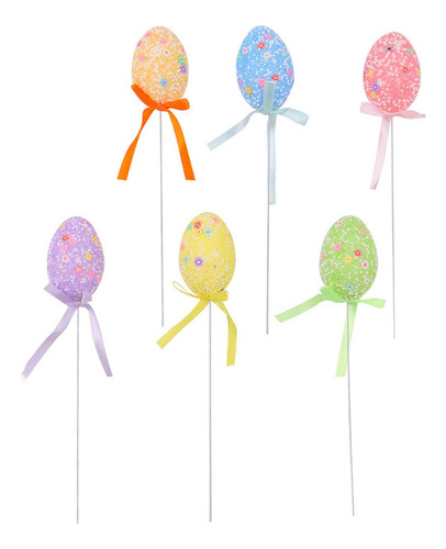 6 Piezas Tallas De Huevo De Pascua Ramas Creativas Flor
