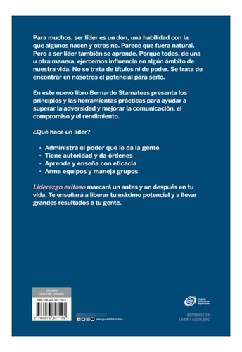 Liderazgo Exitoso Bernardo Stamateas Nuevo Tamaño Grande!!!