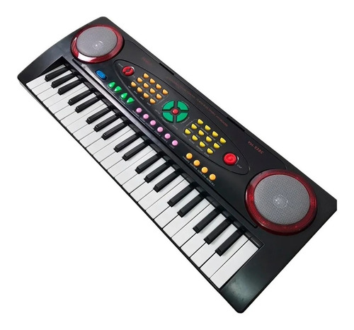 Teclado Turbinho Infantil Com Microfone 44 Teclas Ym-238c