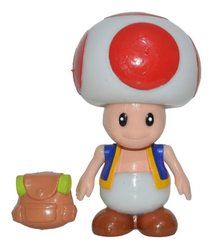 Figura Juguete Super Mario Bros Hongo Toad