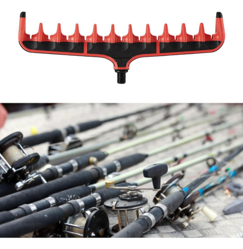Soporte De Caña De Pesca De Carpas Varedilla De Pesca Rojo