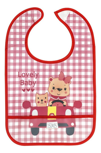 Babadore para bebês KaBaby New Look vermelho/branco design animais tamanho UN