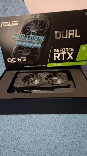 Placa De Vídeo Nvidia Asus Dual Rtx 2060 Oc Edition 6gb (Usado)