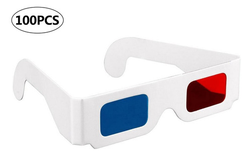General Gafas De Cartón Anaglifo En 3d Rojo Y Cian Para