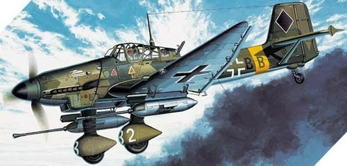 Avião bombardeiro alemão Ju87 Stuka 1/72 Academy 12450 Maquet