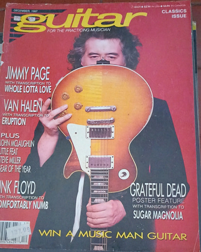 3 Revistas Guitarra Tapa Jimmy Page Con Tablaturas (Usado)