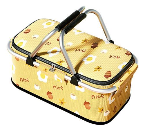 . Cesta De Picnic, Cesta De Almacenamiento Con Asa,
