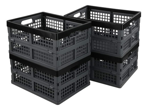 4pack 15 L Cajas De Almacenamiento Plegables De Plásti...