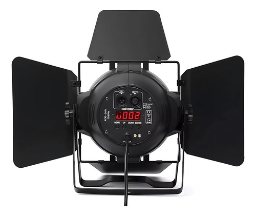 2 Refletor Led Cob 200w Com Bandoor Dmx Branco Frio E Quente