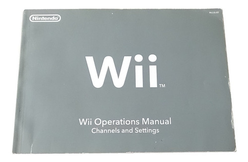 Manual Original De Canales Y Configuracion De Nintendo Wii 