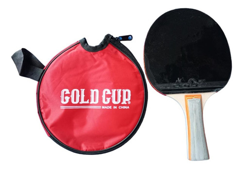 Paleta Ping Pong Con Estuche Marca Gold Gup