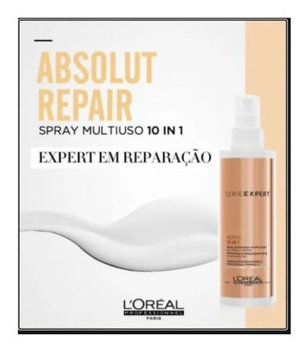 Imagem 2 de 2 de Spray Com Proteção Térmica Capilar Absolut Repair 10 In 1