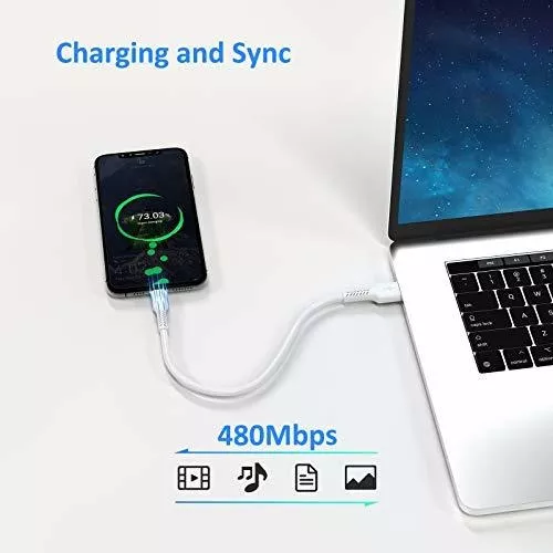 Cable corto de carga rápida de 6 pulgadas, paquete de 5 cables USB A a USB  tipo C 3A para estación de carga compatible con Samsung Galaxy Note 9 10