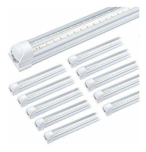 5 Pie Led Tienda Luz Blanca 6000 Doble Cara Forma T8 Para Fc