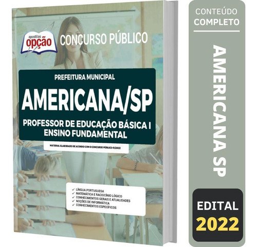 Apostila Concurso Americana Sp - Peb 1 - Ensino Fundamental