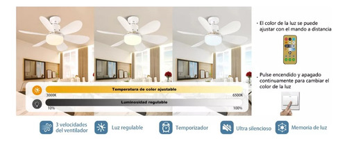 2 Ventilador De Techo Con Luz, E26/e27 Ventiladores Mayoreo