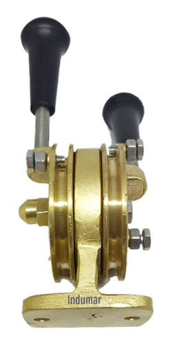 Acelerador Em Bronze 2 Alavanca Para Motores Yanmar, Mwm