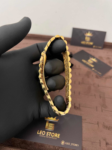 Pulseira Rolex Aço Titanium Banhado Ouro 18k, Frete Grátis