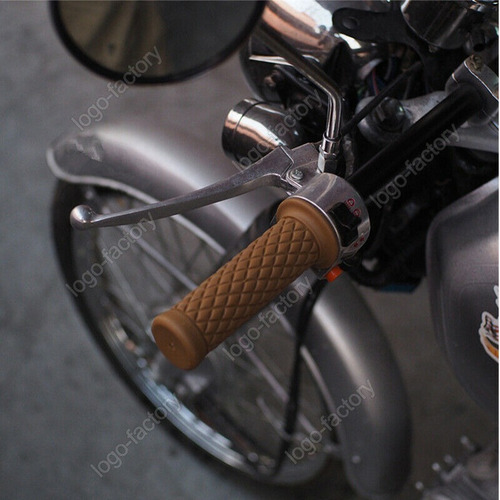 Imagen 6 de 6 de Puños Moto Cafe Racer Grips Universales Motocicleta