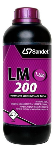 Detergente Desincrustante Ácido Lm200 1 Litro Sandet