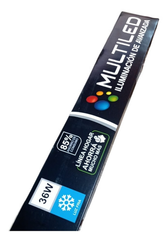 Imagen 2 de 8 de Liston Luminaria Yoda 36w Slim Aplicar Frio 120cm