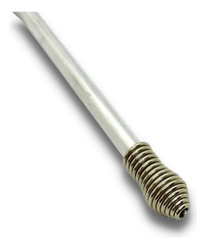 Bombilla Mate Acero Inox. Resorte Desarmable Fácil Lavado Plateado