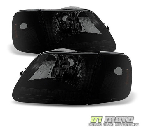 Par Faros Negro Ahumado Ford Expedition Eddie 2000 5.4l