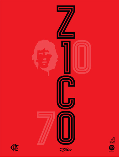 Livro Zico 70, De Mauricio Neves De Jesus (), Mauro Beting (). Editorial V&r, Tapa Dura En Português, 2024