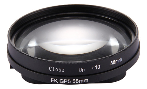 Filtro De Lente Close-up 10x 2 Em 1 De 58 Mm Para Gopro Hero