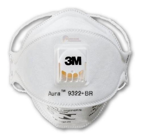 10 Máscara 3m Aura 9322+br Pff2 N95 Proteção Respiratória