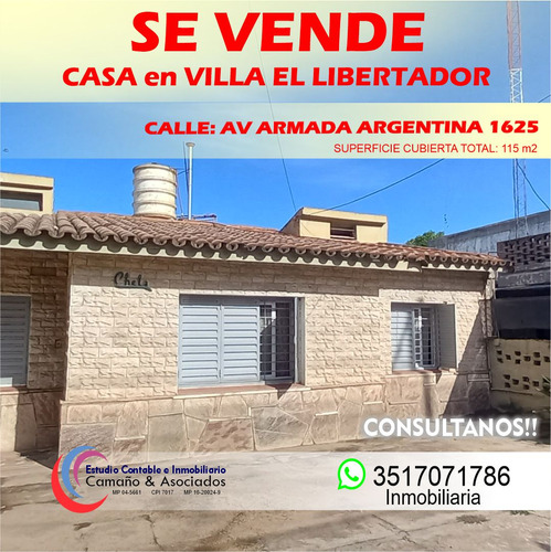 Se Vende Casa En  Villa El Libertador