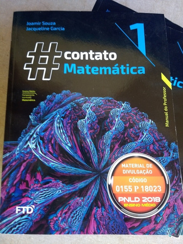 3 Livro Coleção Contato Matemática Garcia Professor 2016 (Usado)