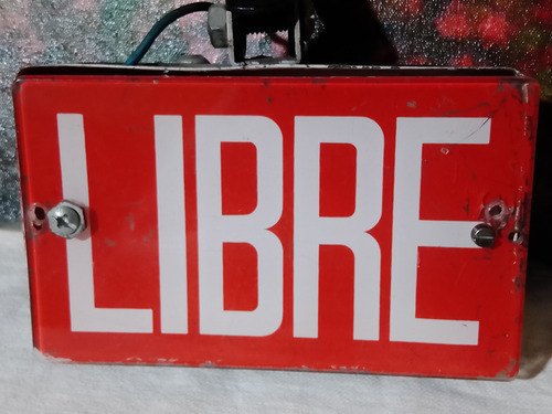 Antiguas Bandera Libre Taxi Decoración Colección X Unidad (Usado)
