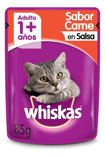 Whiskas Sobrecitos Pouch 85g Gato 13und Carne O Sardinas