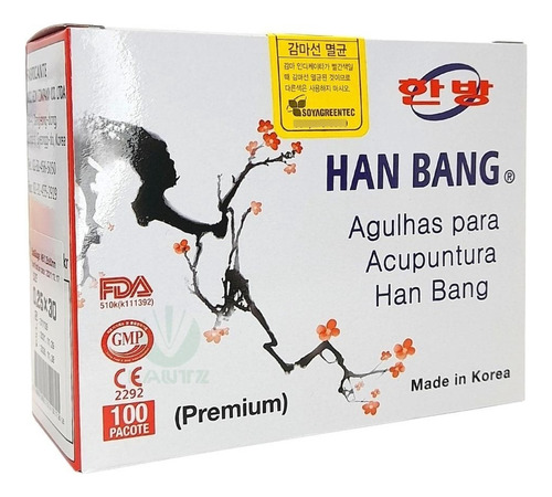 Agulha De Acupuntura 25x15mm Cx C/ 1000 Unid Han Bang